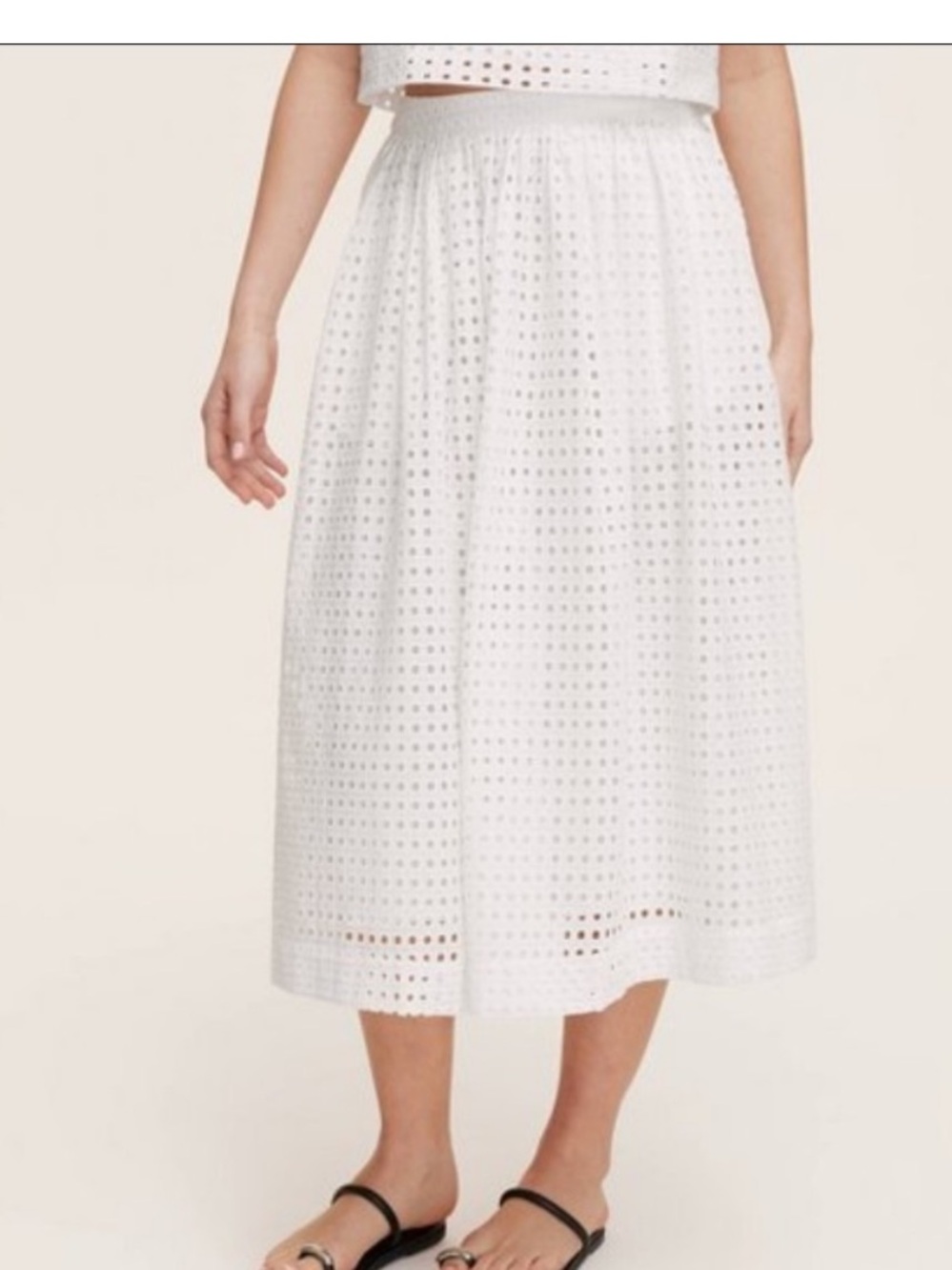Kate Spade x Target Eyelet Midi Skirt NWT - Picture 2 of 4